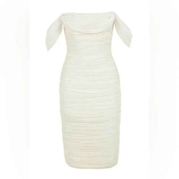 House of CB London Ivory Carlotta Dress - Picture 6 of 11